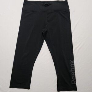 Reebok‎ Capri Leggings Black Size Medium